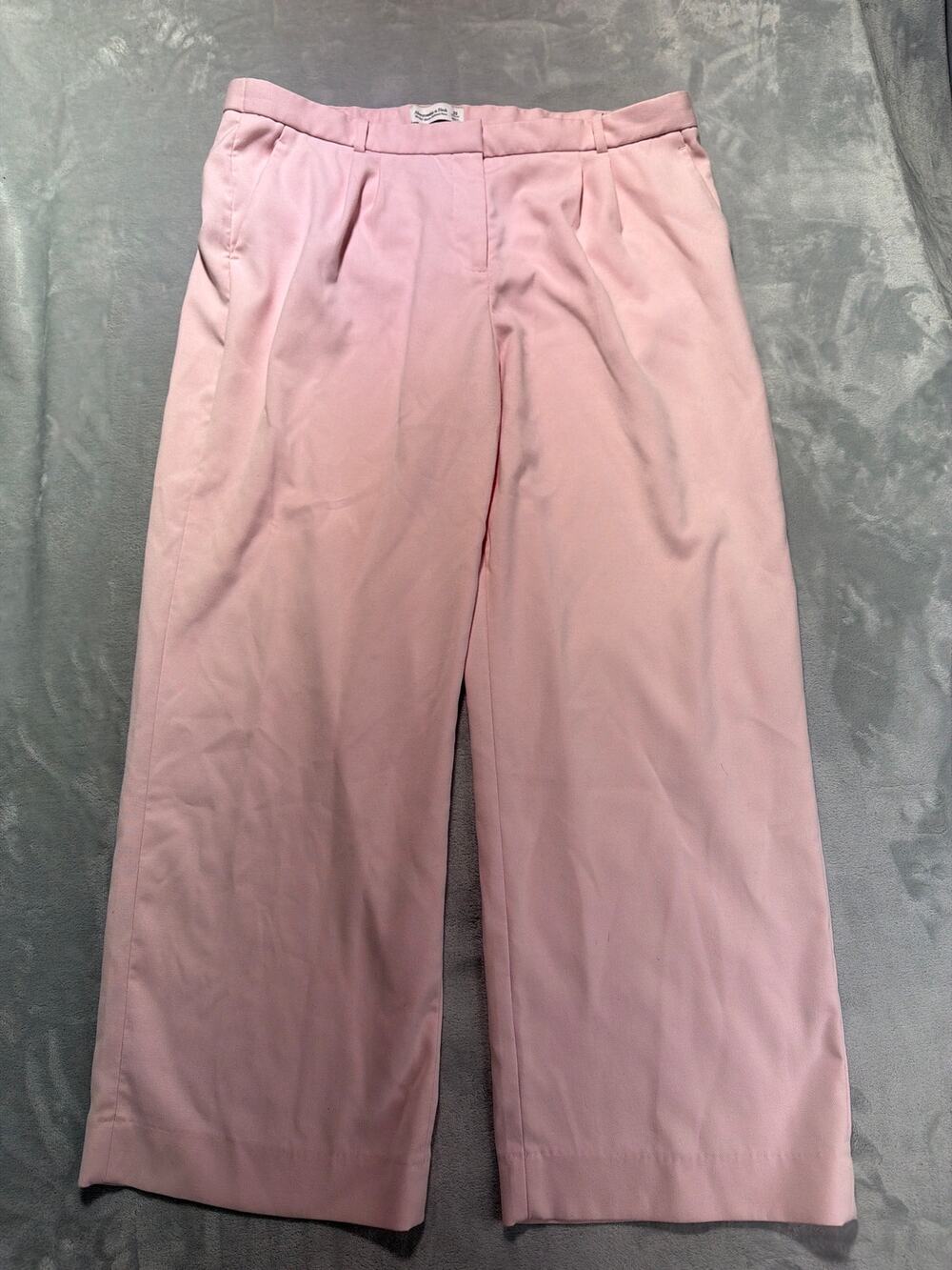 Abercrombie & Fitch The A&F Sloane Tailored Pant Blush Pink Wide Leg Trouser 33R